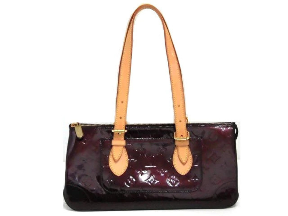 LOUIS VUITTON Rosewood Avenue Shoulder Bag Vernis Amarante Purple